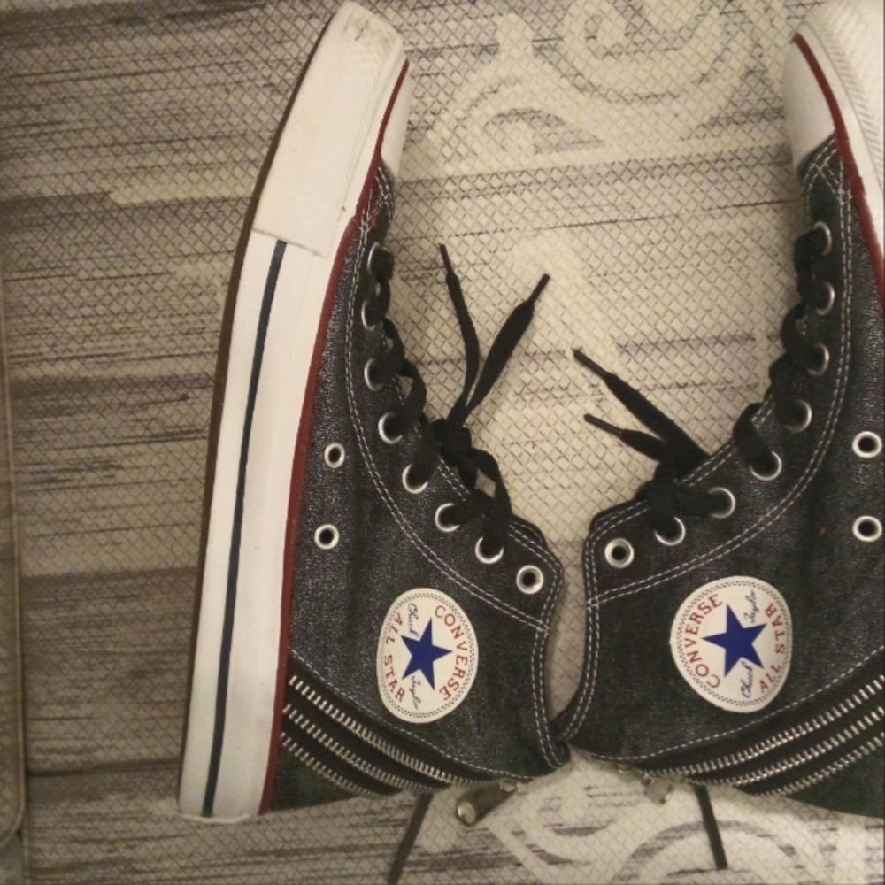 Unique Jean Converse sneakers